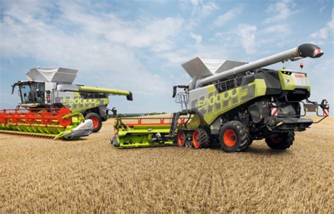 Modernių Fendt traktorių ir kombainų nuotraukos