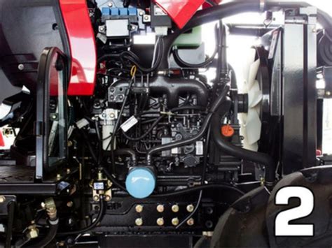 Nuotrauka arba schema, iliustruojanti Branson 5025c traktoriaus dizainą ir pagrindinius komponentus.