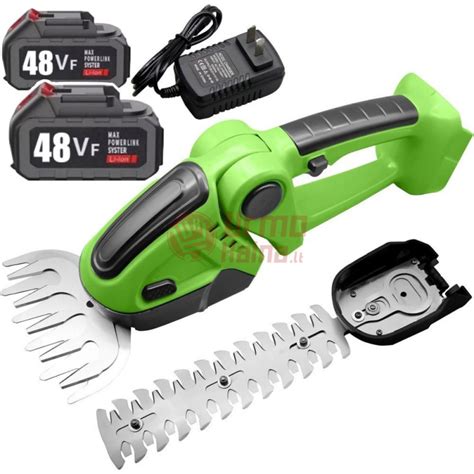 Veikianti „Anti-Blocking“ sistema akumuliatorinėse gyvatvorių žirklėse