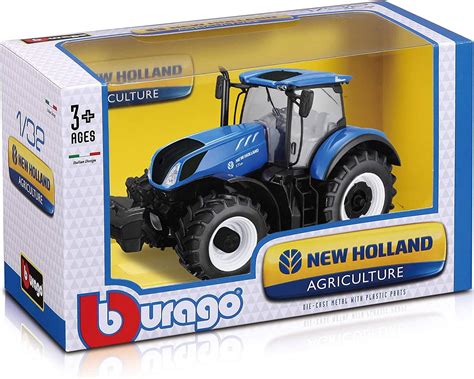 Bburago New Holland T7.315 traktoriaus modelio išsamios detalės ir proporcijos