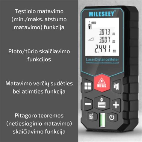 scheminis pramonės objektų ir matavimo atstumų vaizdas