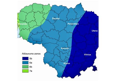 Dalybos apie šalčio atsparumo zonas Lietuvoje
