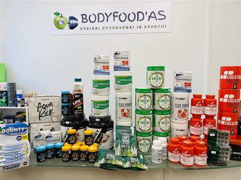 Nuotrauka su įvairiais maisto produktais, simbolizuojanti maisto pramonę