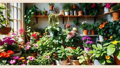 Schematinis kambarinių gėlių sodinimo procesas