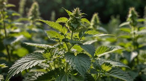 Dilgėlės lapai su būdingais dilginamaisiais plaukeliais