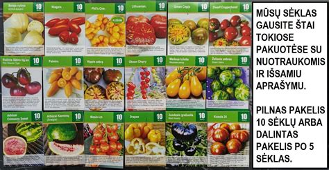 Vienmečių augalų sėklos ir daigai