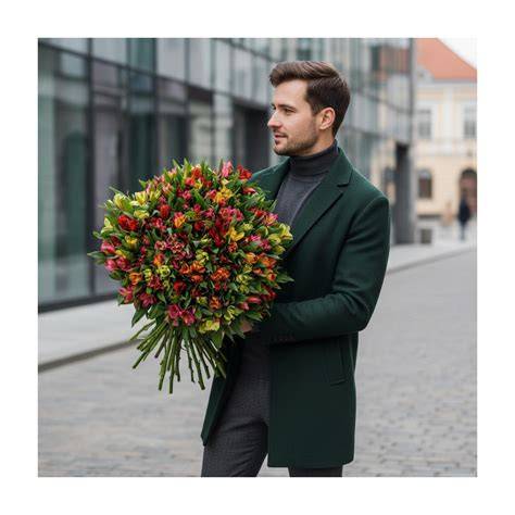 įvairiaspalvių pelargonijų žiedų puokštė