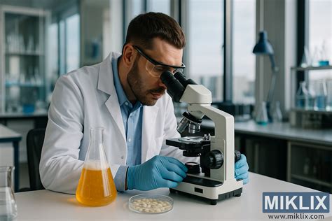 vaikas su mikroskopu tyrinėja lapą