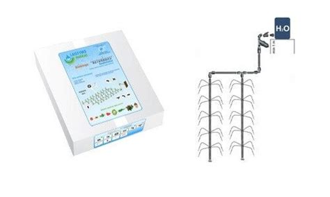 Inforgrafika: skirtingi šiltnamio priedai (pertvaros, lentynos, laistymo sistemos, automatiniai langų atidarytuvai)