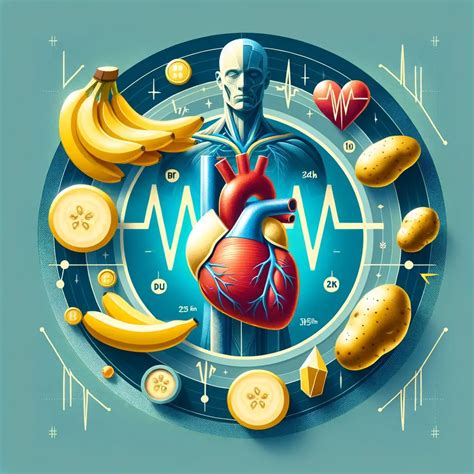 nuotrauka su vizualizacija skirtingų kalio trūkumo simptomų, pavyzdžiui, paveikslėliai, vaizduojantys raumenų mėšlungį, nuovargį, širdies ritmo sutrikimus