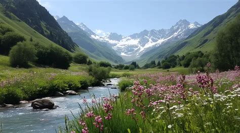 Didingas Altajaus kalnų slėnis su ežerais, kriokliais ir snieguotomis viršukalnėmis, atskleidžiantis gamtos didybę.